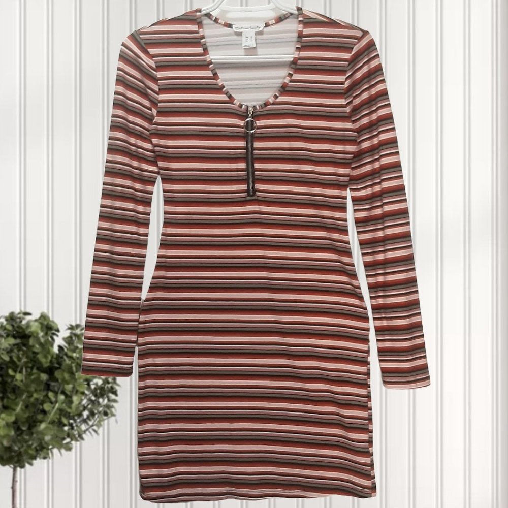 S | SWS | Striped Long Sleeved Dress
